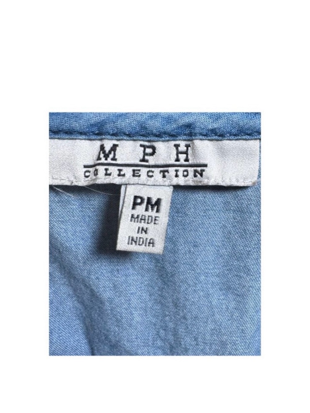MPH Collection Blue Jean Dress - Picture 6 of 7